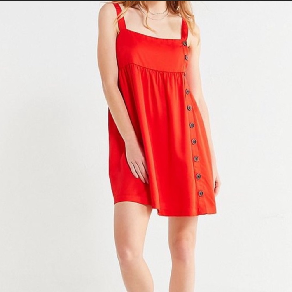 Urban Outfitters red babydoll mini dress